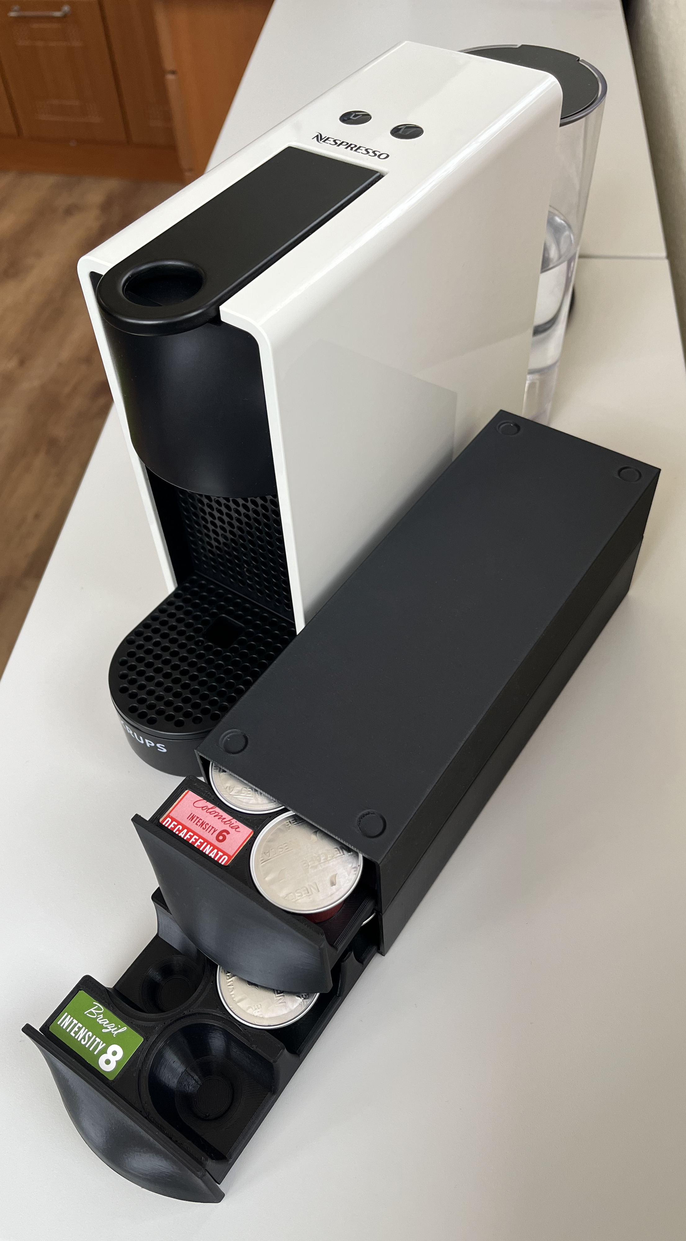 Nespresso capsule drawer