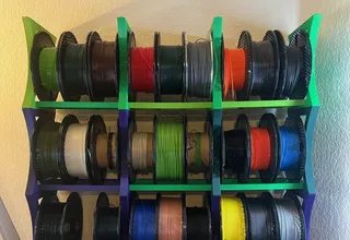 Filament Spool Rack - Stackable - Glueless by ihateu3