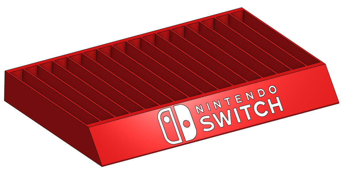 Nintendo Switch Game Holder by nathanmfast Download free STL model