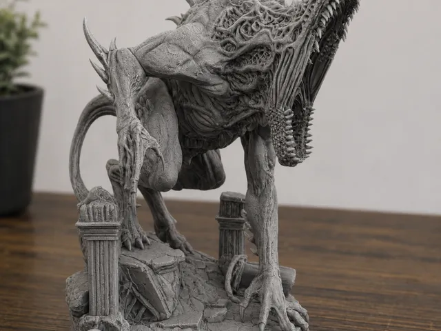 Riftmaw Horror Statue