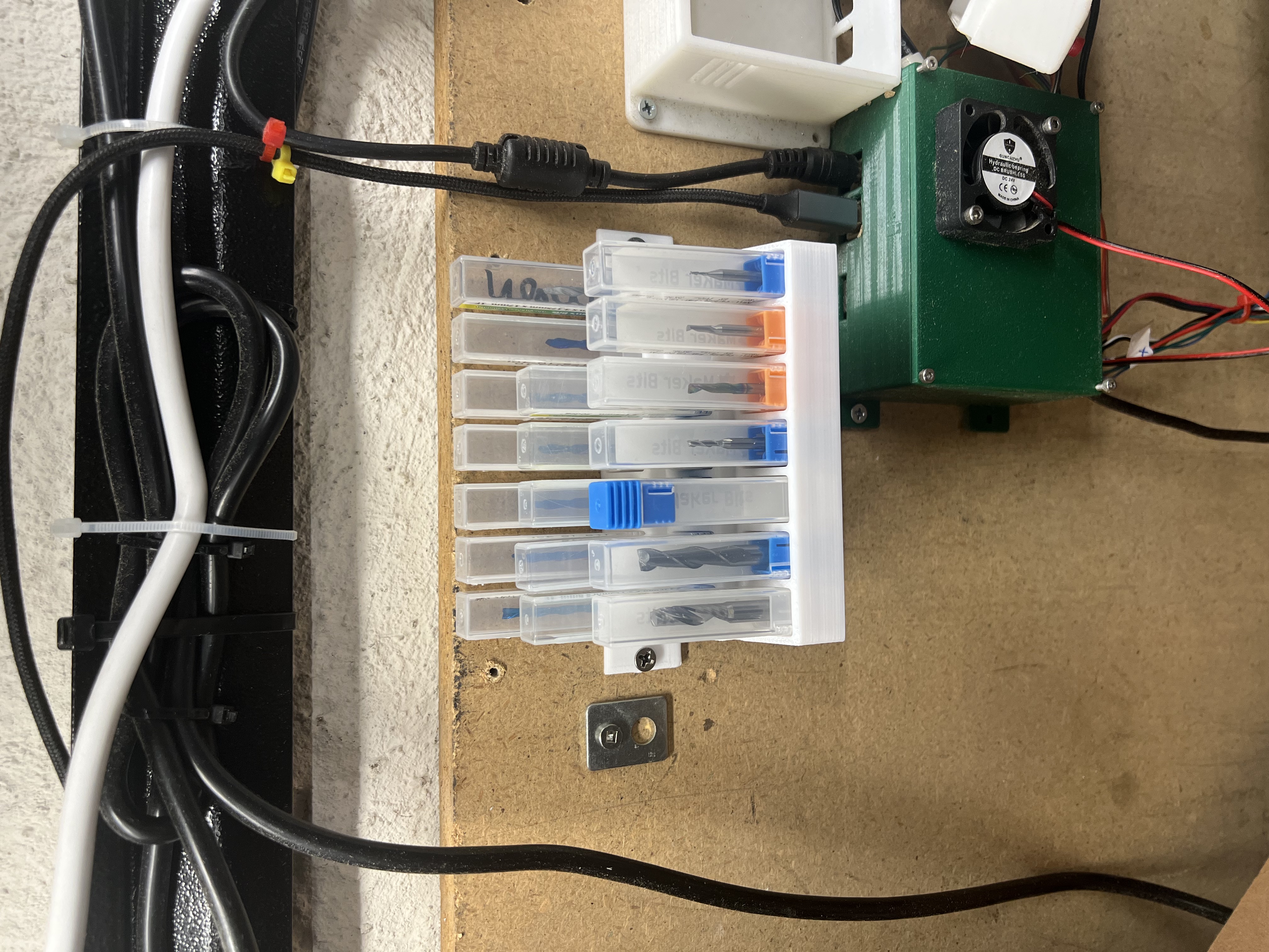 CNC Router Bit Holder - Wall Mount