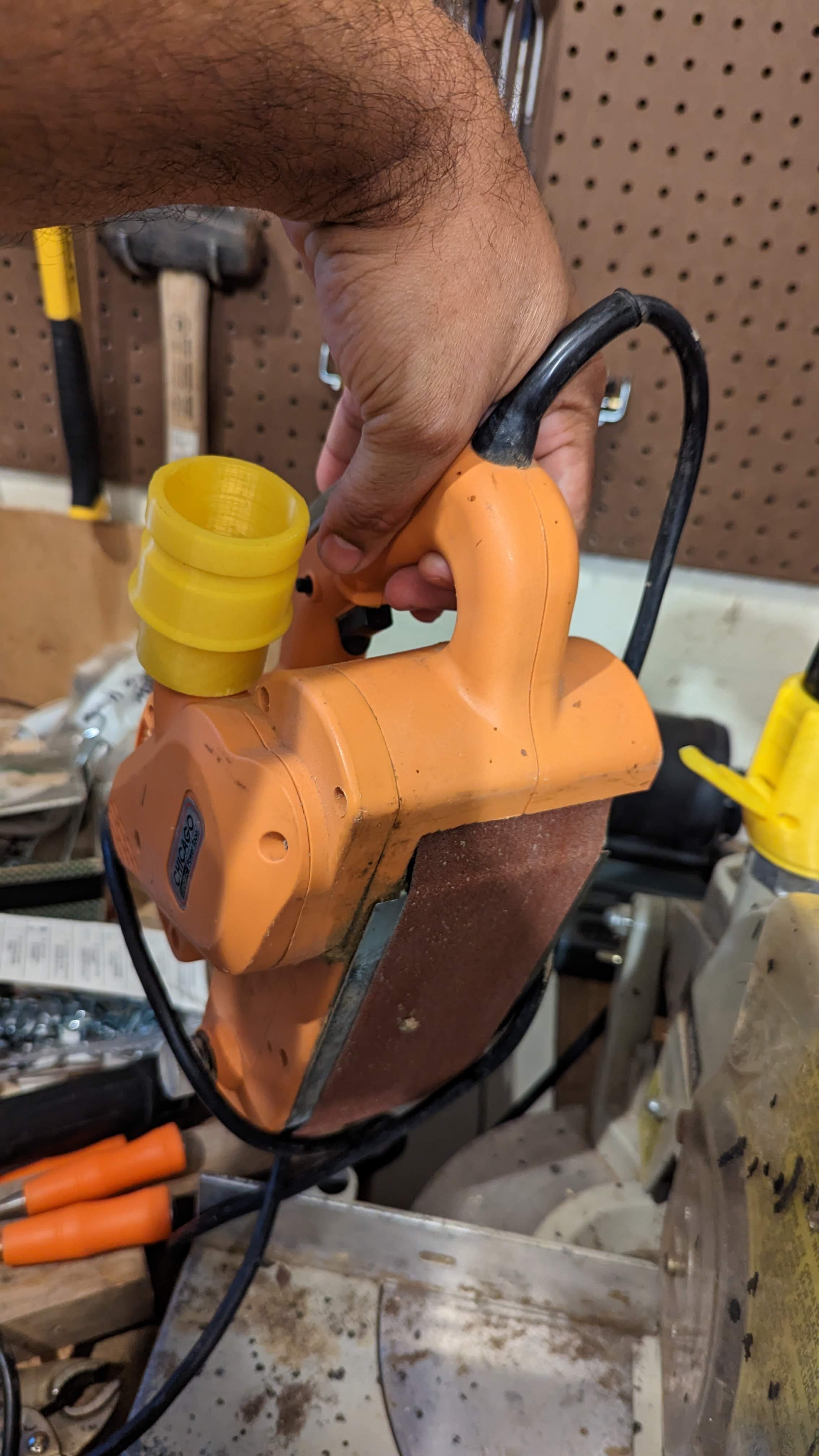 Belt Sander - 30mm male connection for CamLock ShopVac system 3D model thumbnail