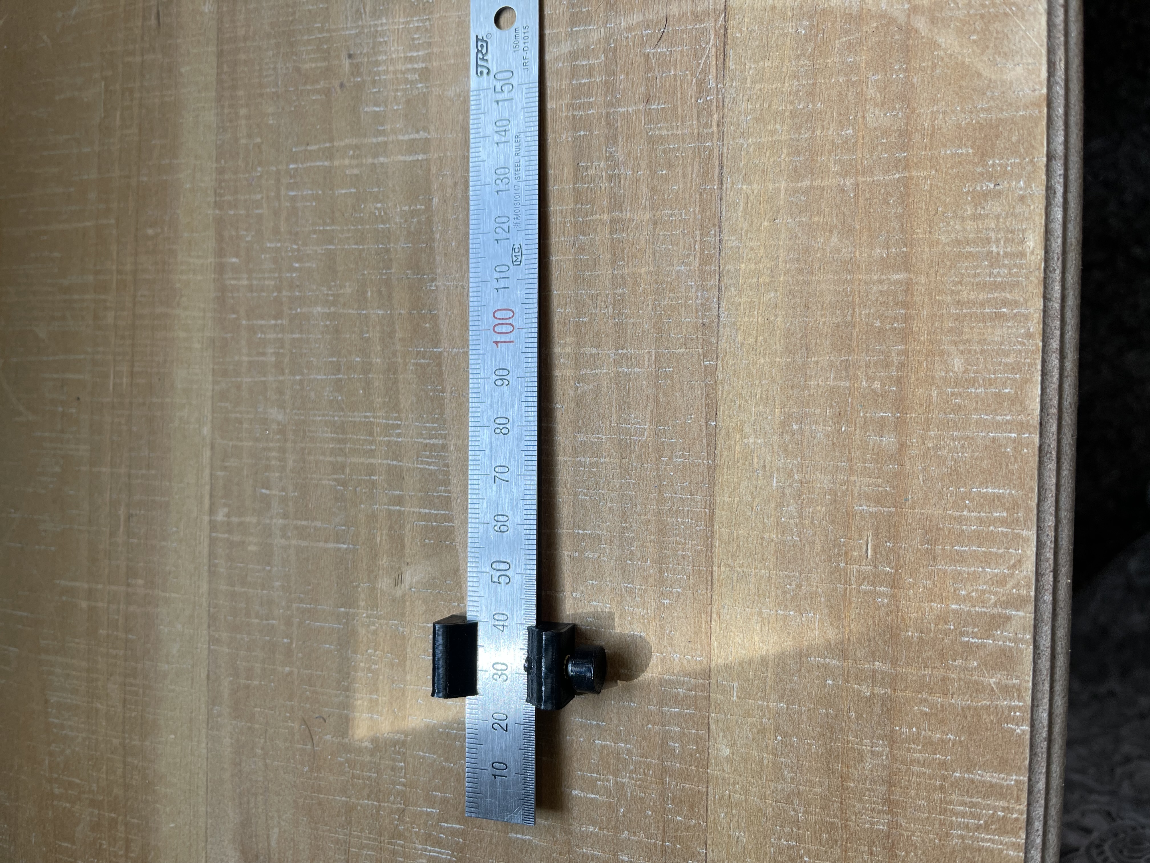 Ruler stop for 1mm thick by 15mm wide ruler