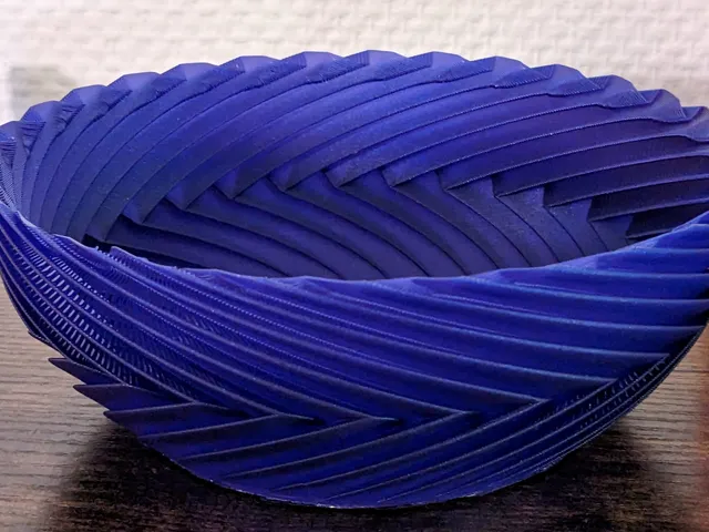 Folding spiral fruit bowl (vase mode)