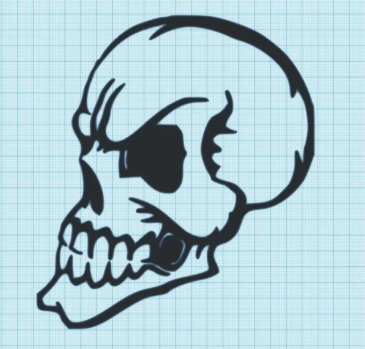 ANGRY SKULL WALL ART by Ogama Industries Download free STL model