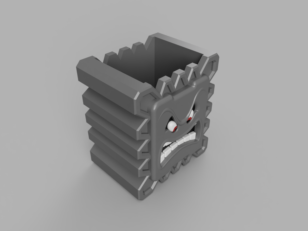 Thwomp Pencil holder (MMU) by mkoistinen | Download free STL model ...