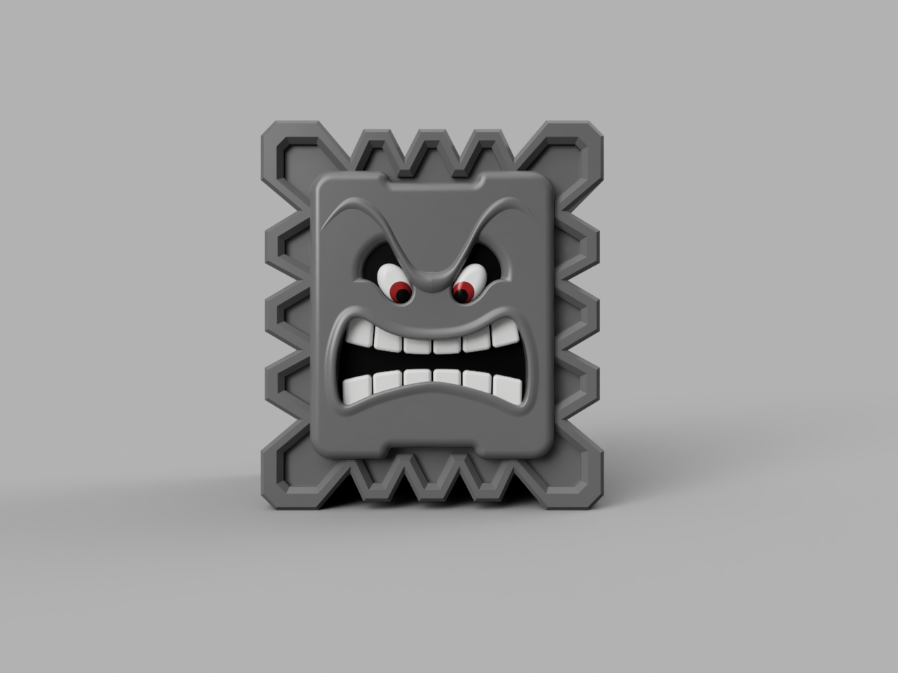 Thwomp Pencil holder (MMU) by mkoistinen | Download free STL model ...