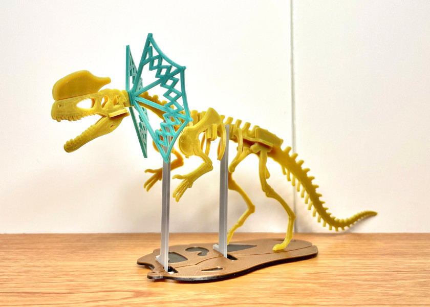 PORTAMATITE DINOSAURO PORTA PENNA SCRIVANIA CANCELLERIA DINO STATUA STAMPA  3D PLA BIODEGRADABILE