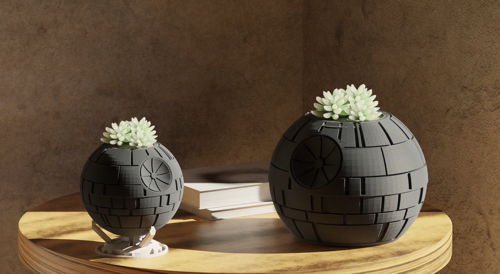 Death Star - Star Wars Pot Plant 3D model thumbnail