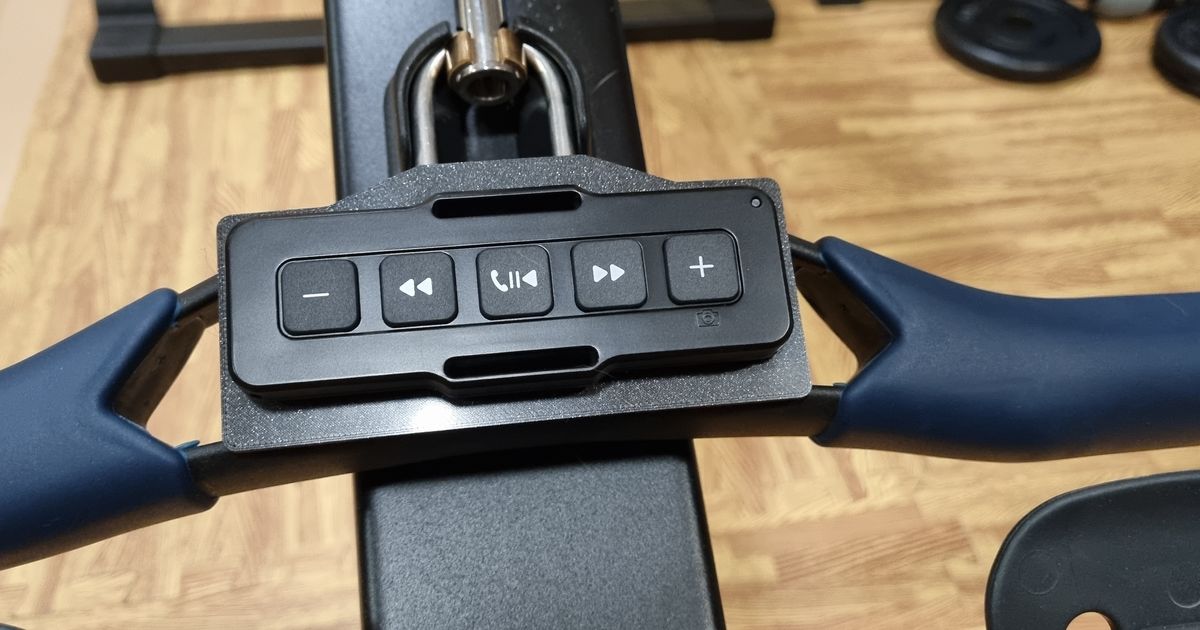 Concept2 rower handle media controller adapter by anhtuan Download free STL model