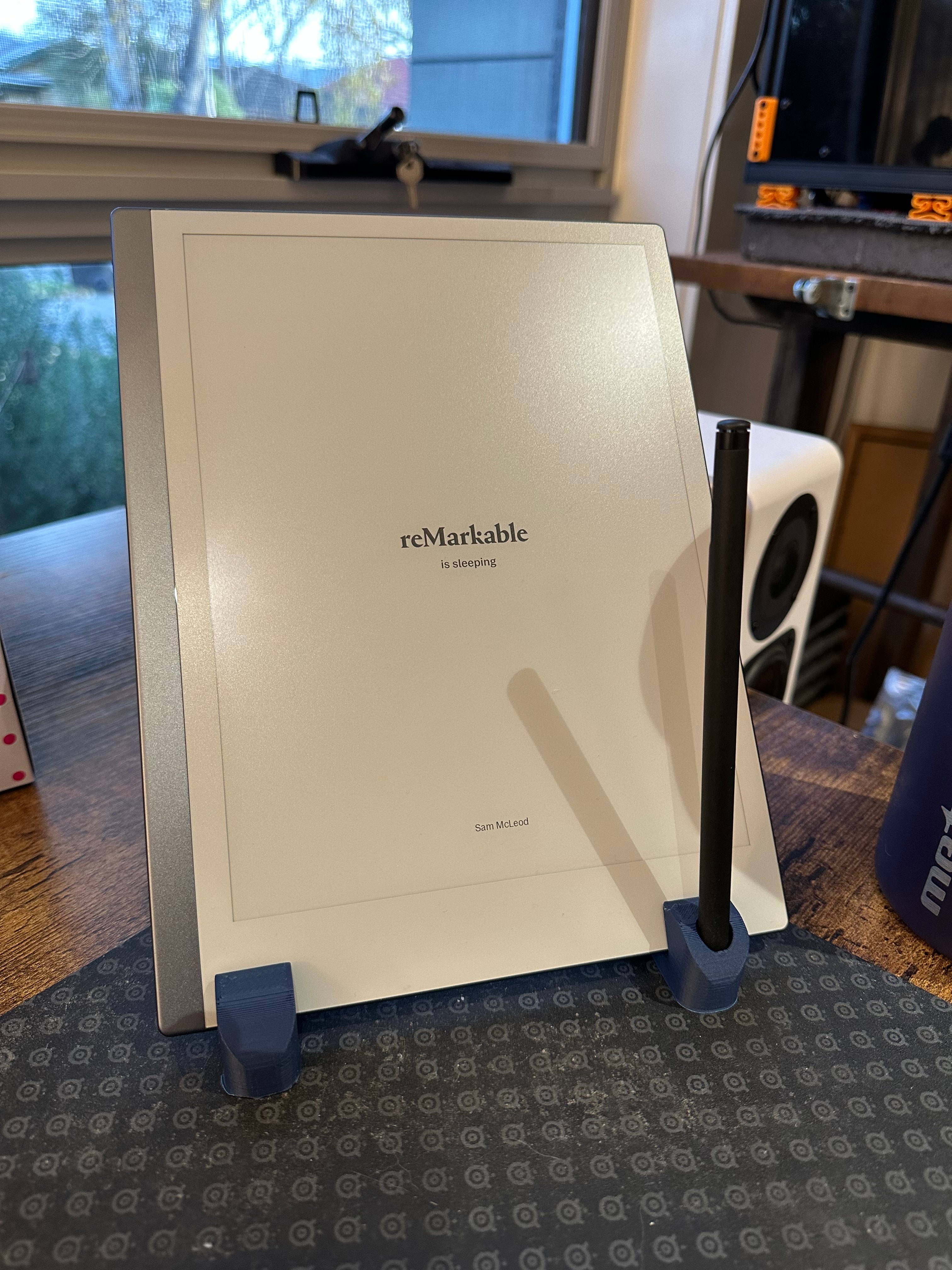 Remarkable tablet stand with stylus holder