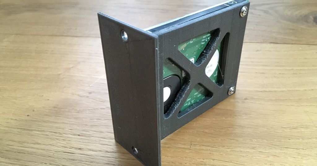 HDD/SSD 2HE Rack Module Mount Plate by DK1MI | Download free STL model ...