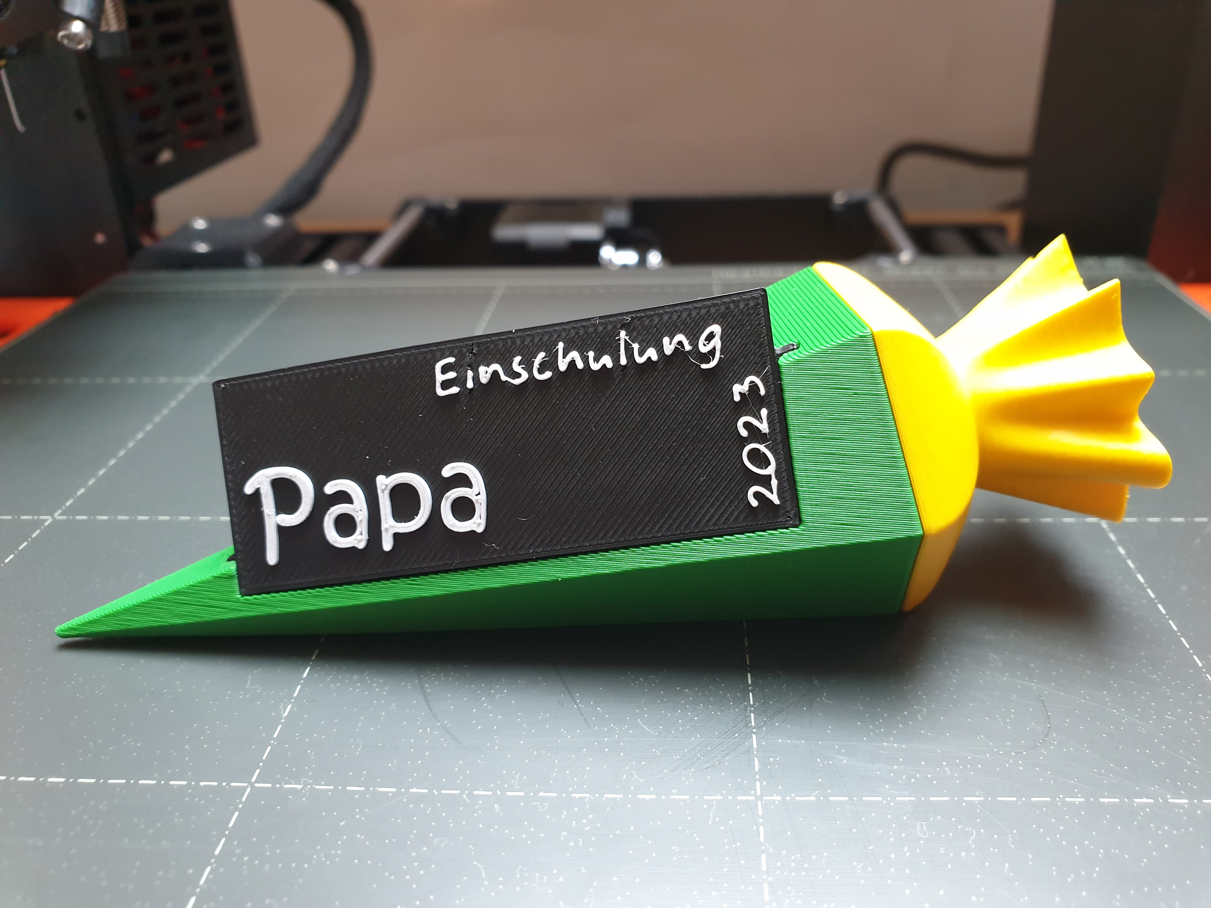 Platzkarte Schultüte Einschulung, school cone place card, school enrollment