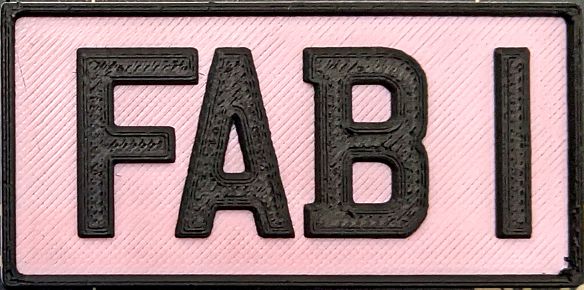 Thunderbirds - FAB 1 Number Plate