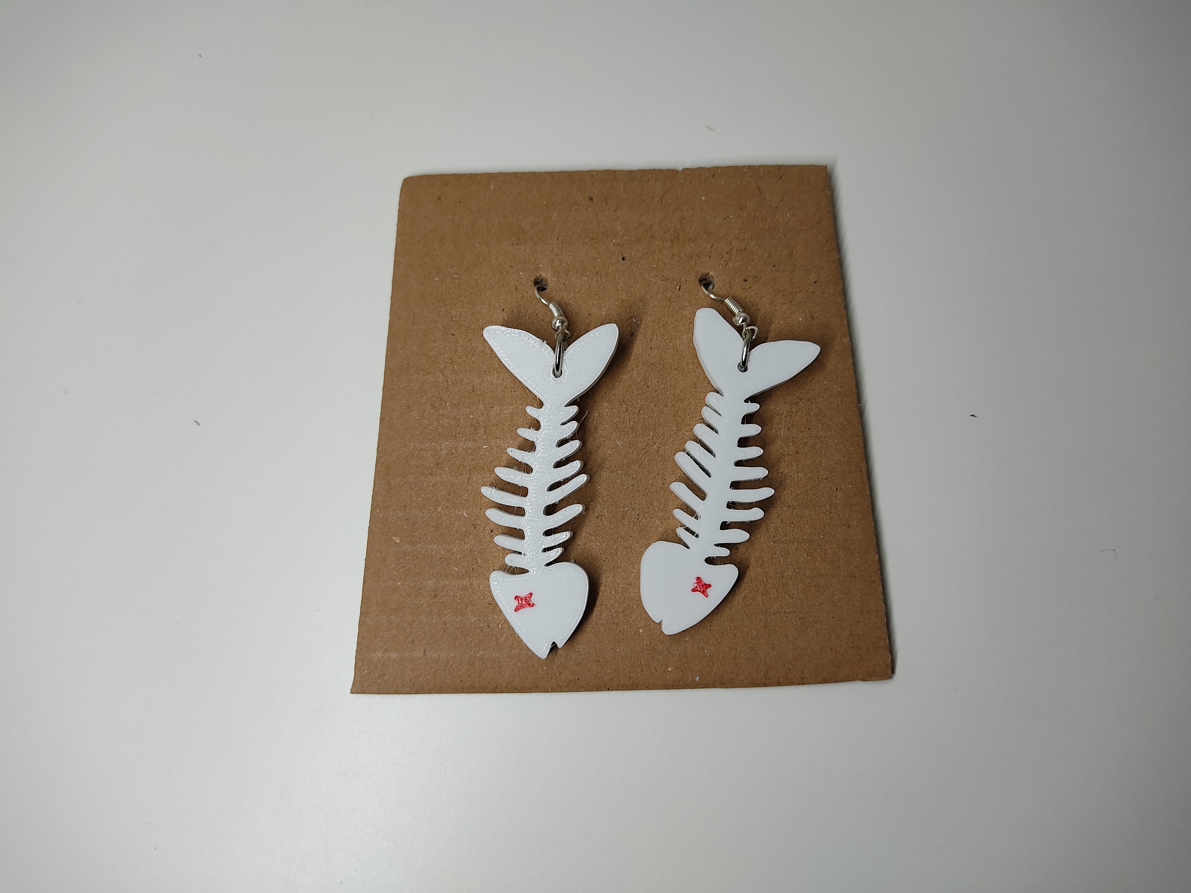Fishbone earrings