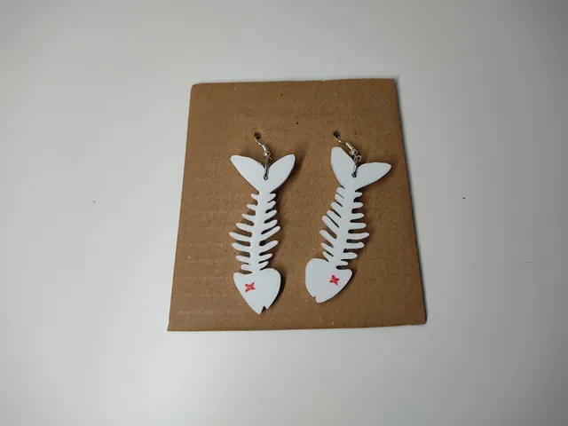 Fishbone earrings