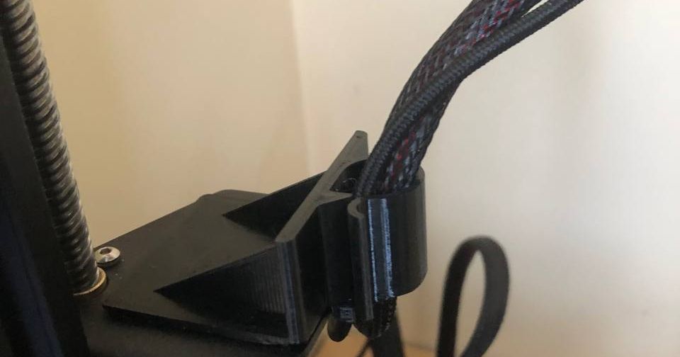 Ender 3 V2 neo Extruder Cable Guide by Eugen Shvatsky Download free