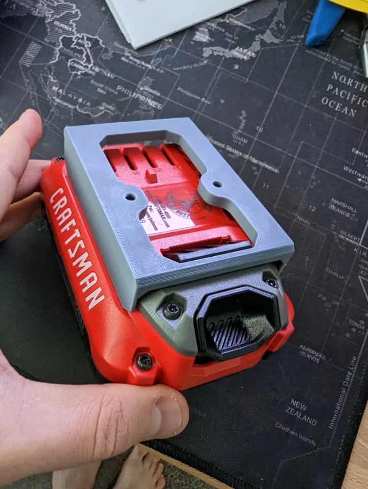 Craftsman Battery Mount / Holder by Ben Rigsby | Download free STL ...