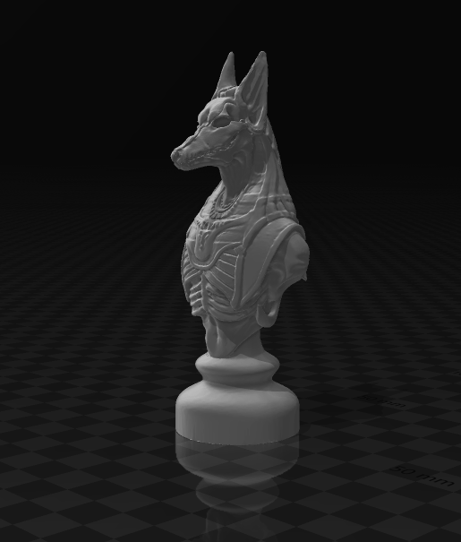 Undead knight egypt chess set