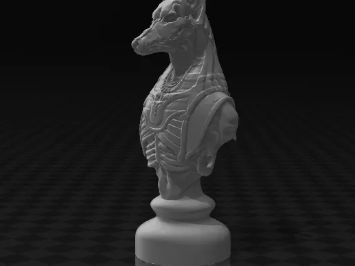 Undead knight egypt chess set