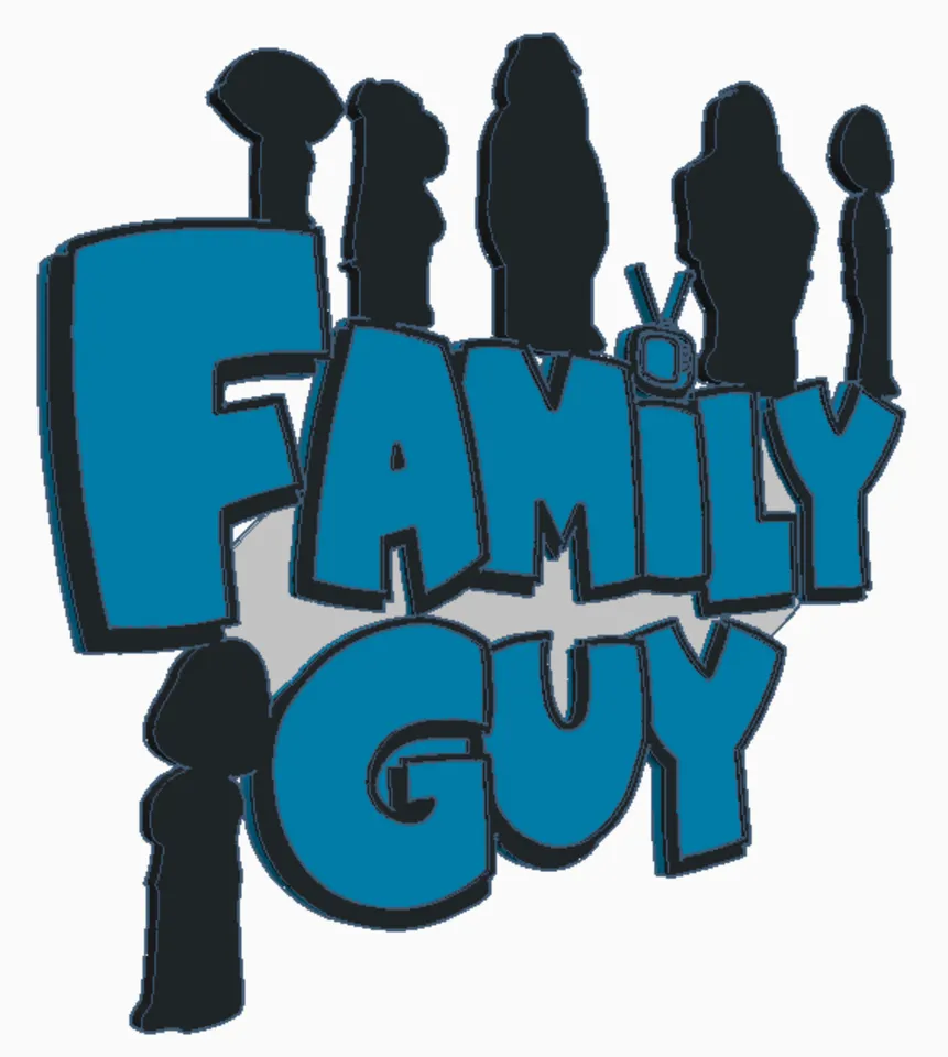 Family Guy Logo Sign by te.3D | Download free STL model | Printables.com