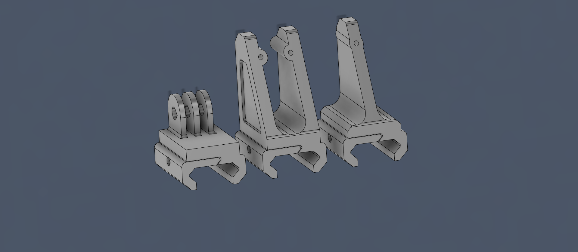 Picatinny Sights + Gopro Mount