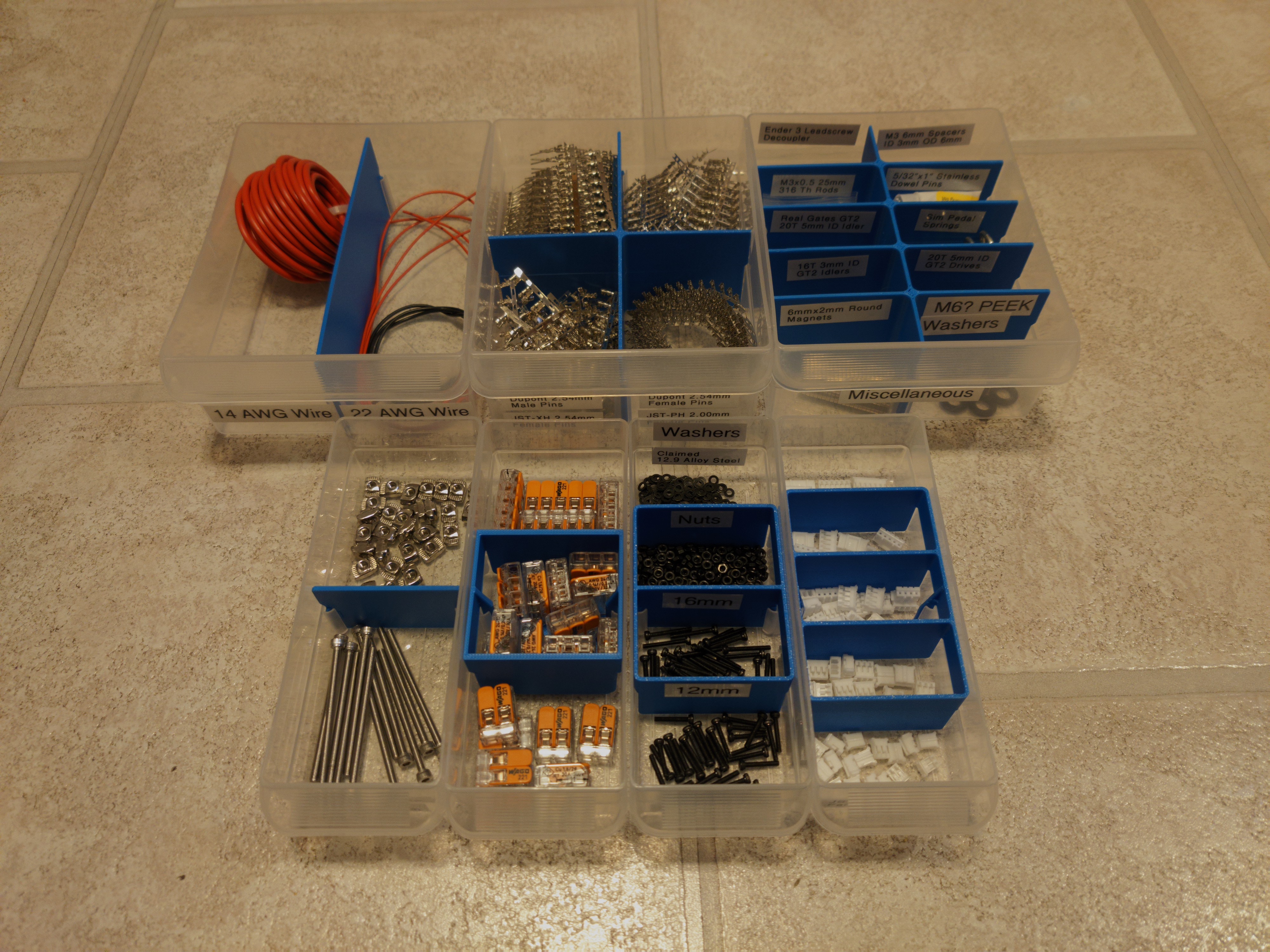 ULINE 5578 / 5579 (Akro-Mils) Plastic Parts Cabinet Drawer Dividers