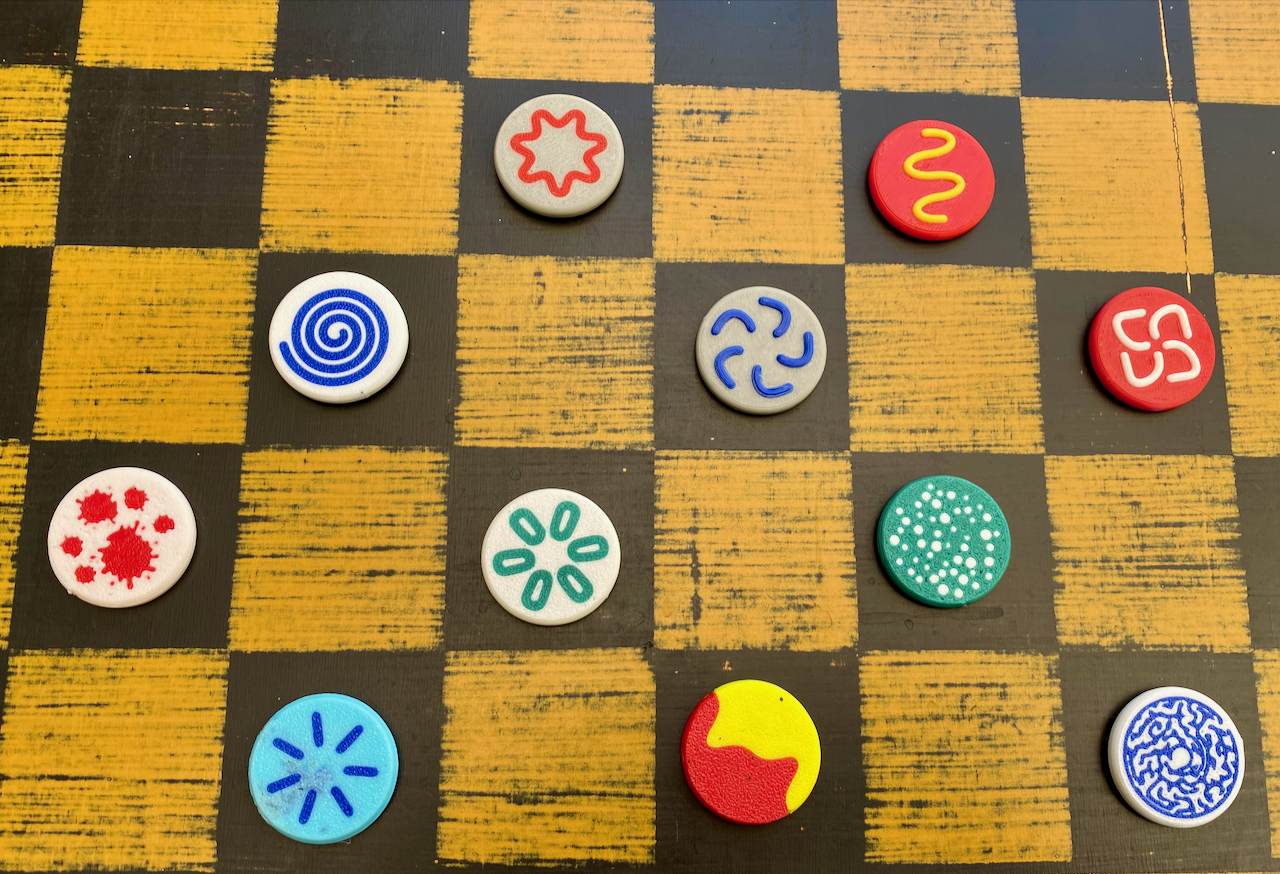 Colorful Game Tokens