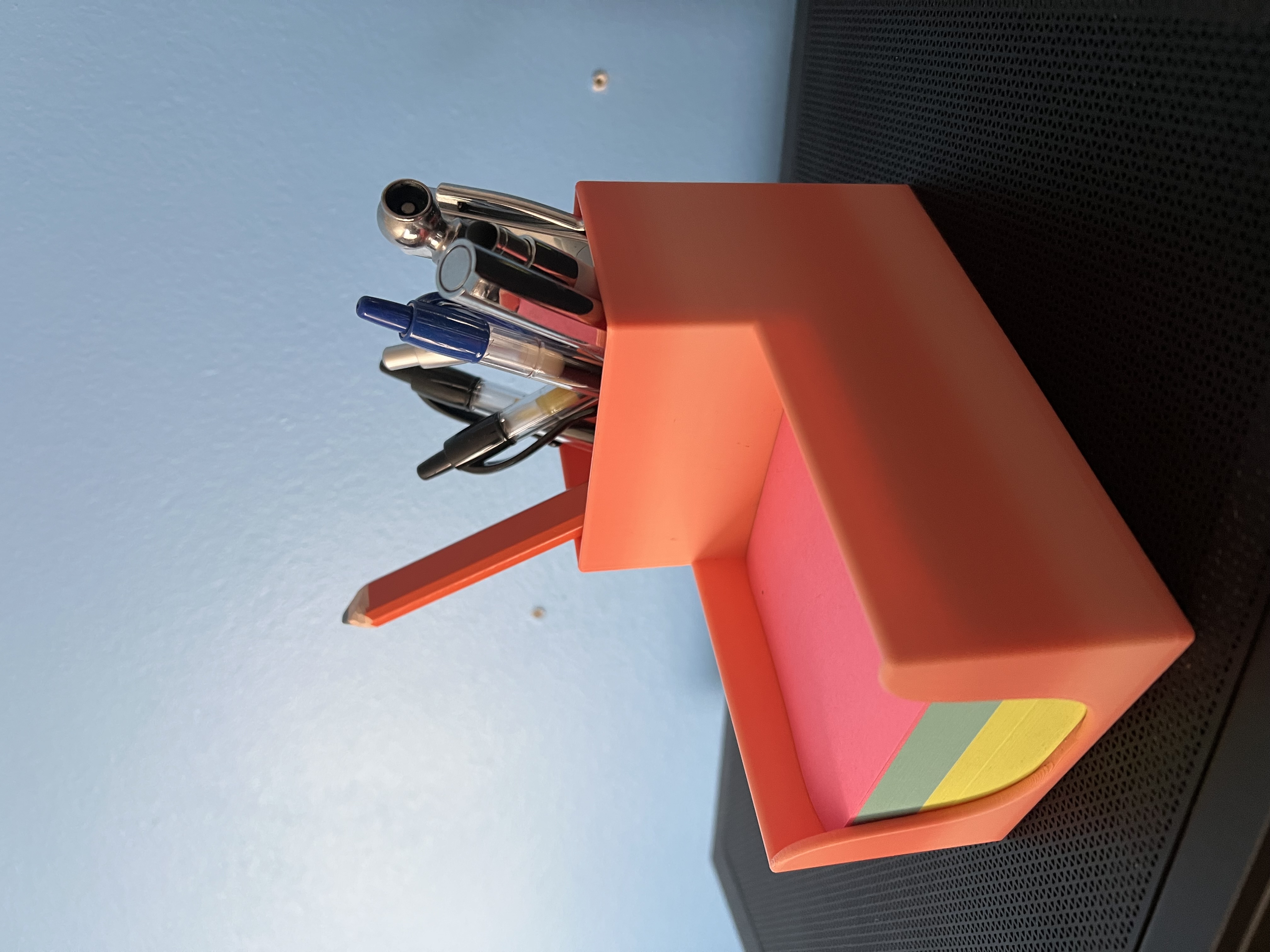 Sticky Note & Pen/Pencil Holder - Desktop Organizer