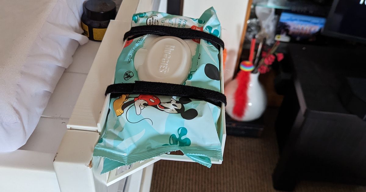 Change table baby wipe holder by NZPete Download free STL model