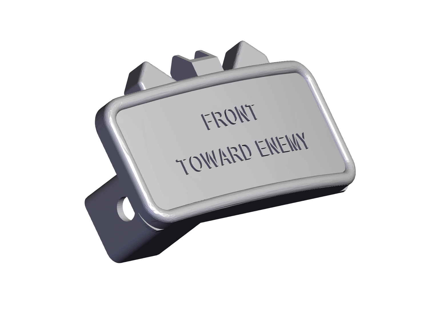 M18A1 Claymore mine 2" hitch cover by ansonl Download free STL model