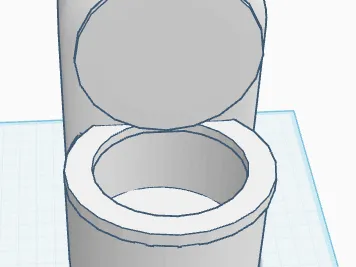 Toilet for printer poop