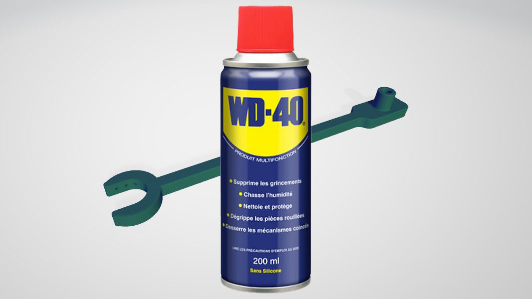 tube WD-40 spécial vis hélicoïdale diamètre 8 mm - WD-40 tube special helical screw diameter 8 mm