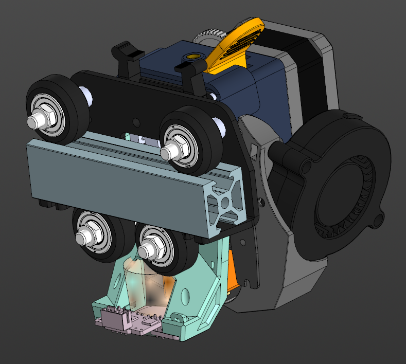 Cartographer Mount for Neptune 3 Pro/Plus/Max (Volcano Heatblock)