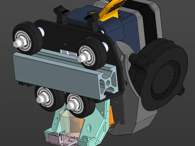 Cartographer Mount for Neptune 3 Pro/Plus/Max (Volcano Heatblock)