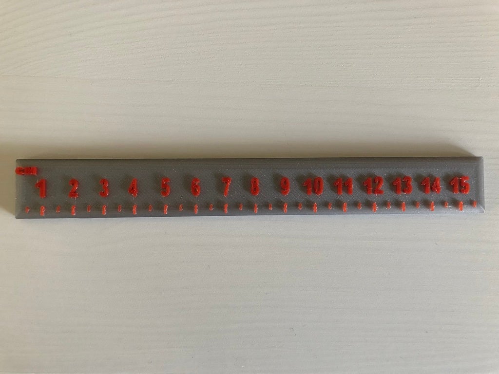 3D Printed Quarter Cm Tailor Ruler negyedes Centi Vonalzó -  Denmark