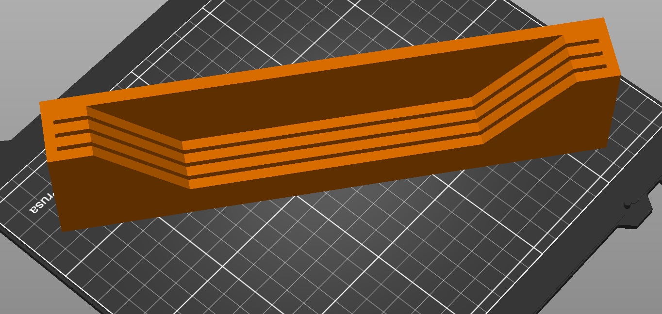 Sheet holder for original Prusa Enclosure with LED 3D model thumbnail