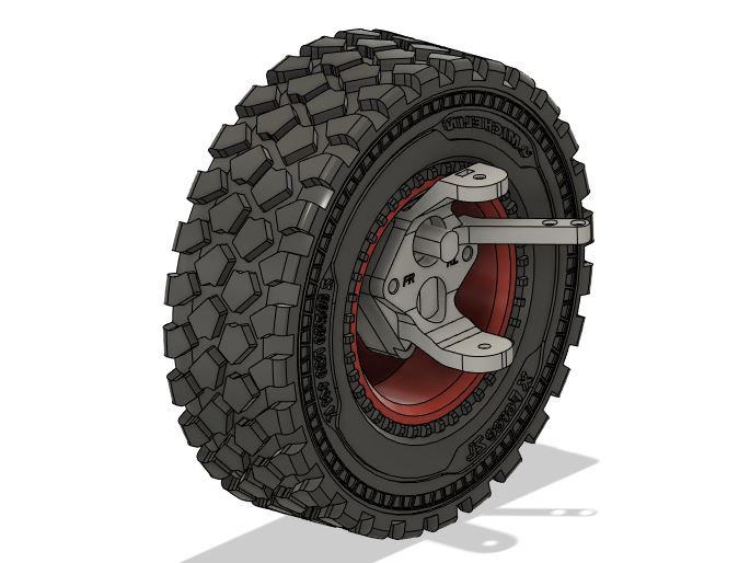 Portal axle for UNIMOG RC (1/10 scale)