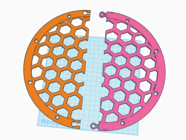 10" Subwoofer Grill *2 part design available* "Still work in progress (Haven't printed or tested yet!!!)"