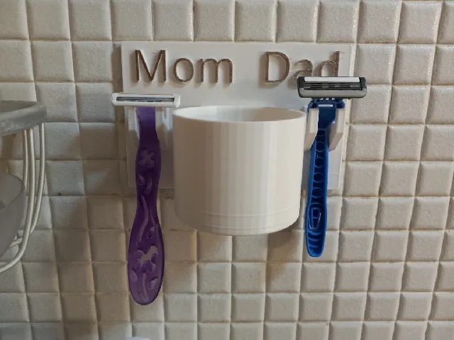 Shaving cream wall mount