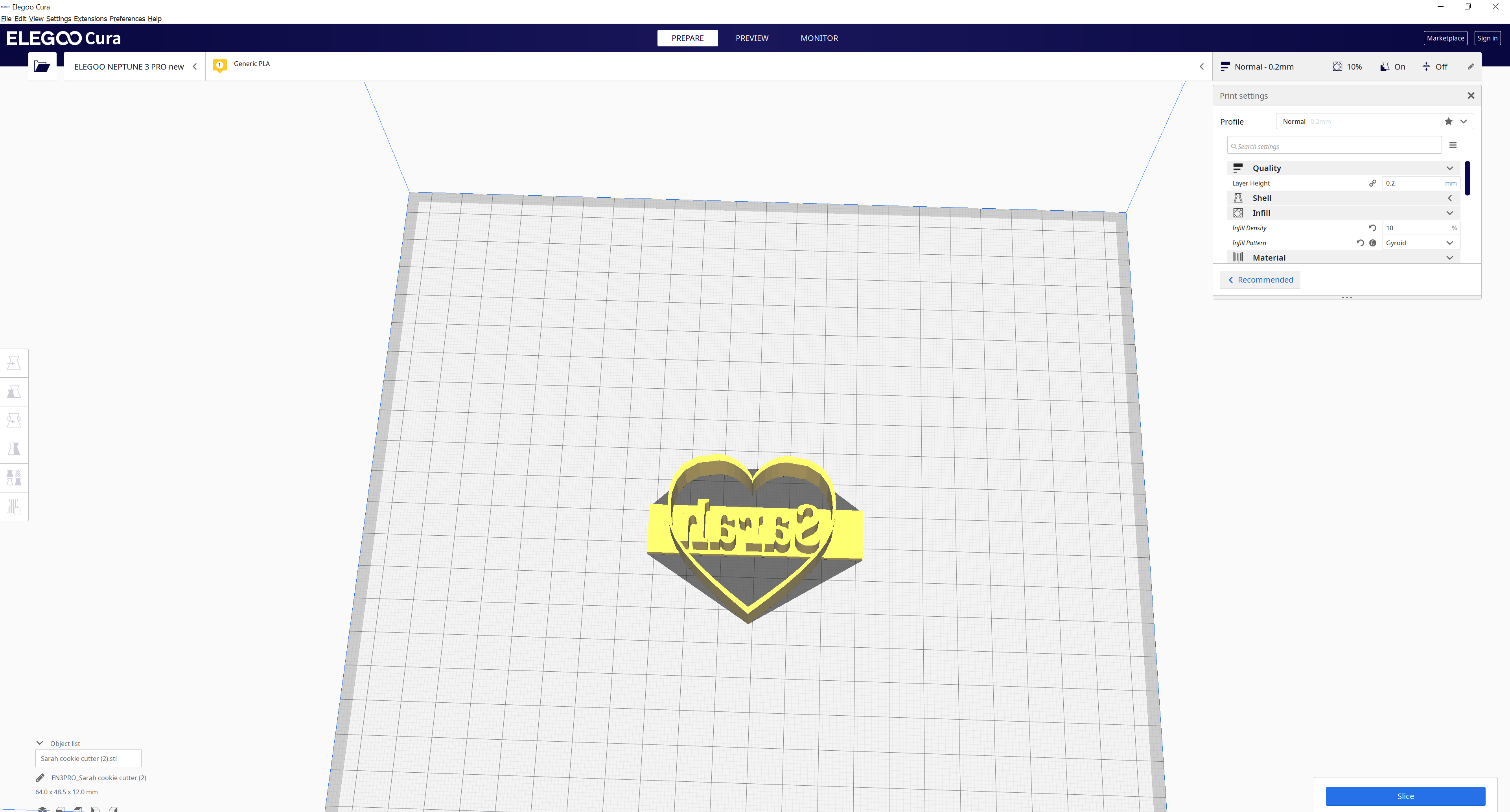 Sarah Heart Cookie Cutter By Noxx Download Free STL Model Sarah Heart Cookie Cutter By Noxx Download Free STL Model