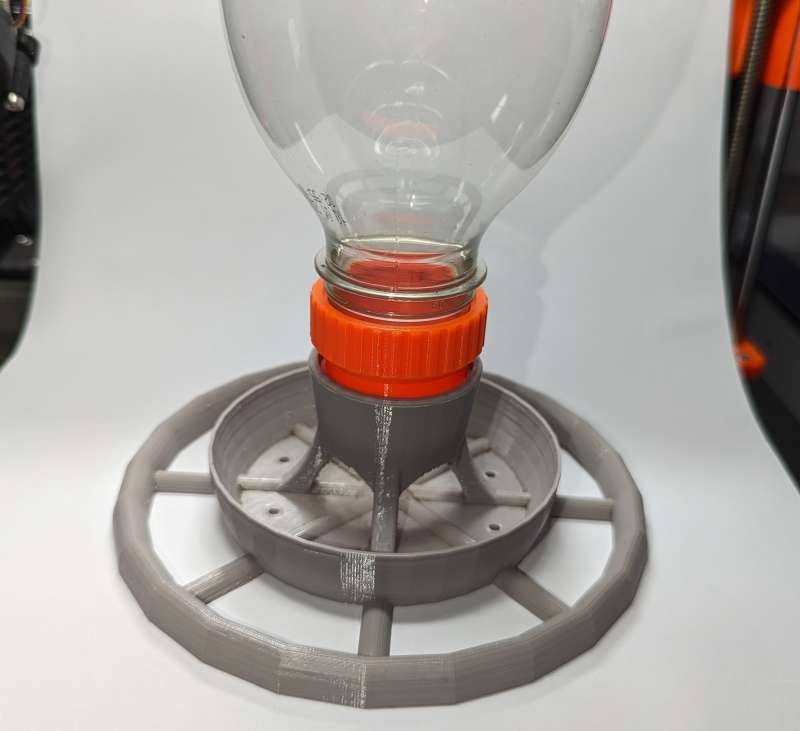 38mm thread adapter for PET bottles