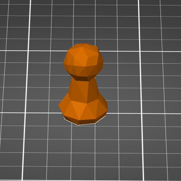 chess pawn lowpoly
