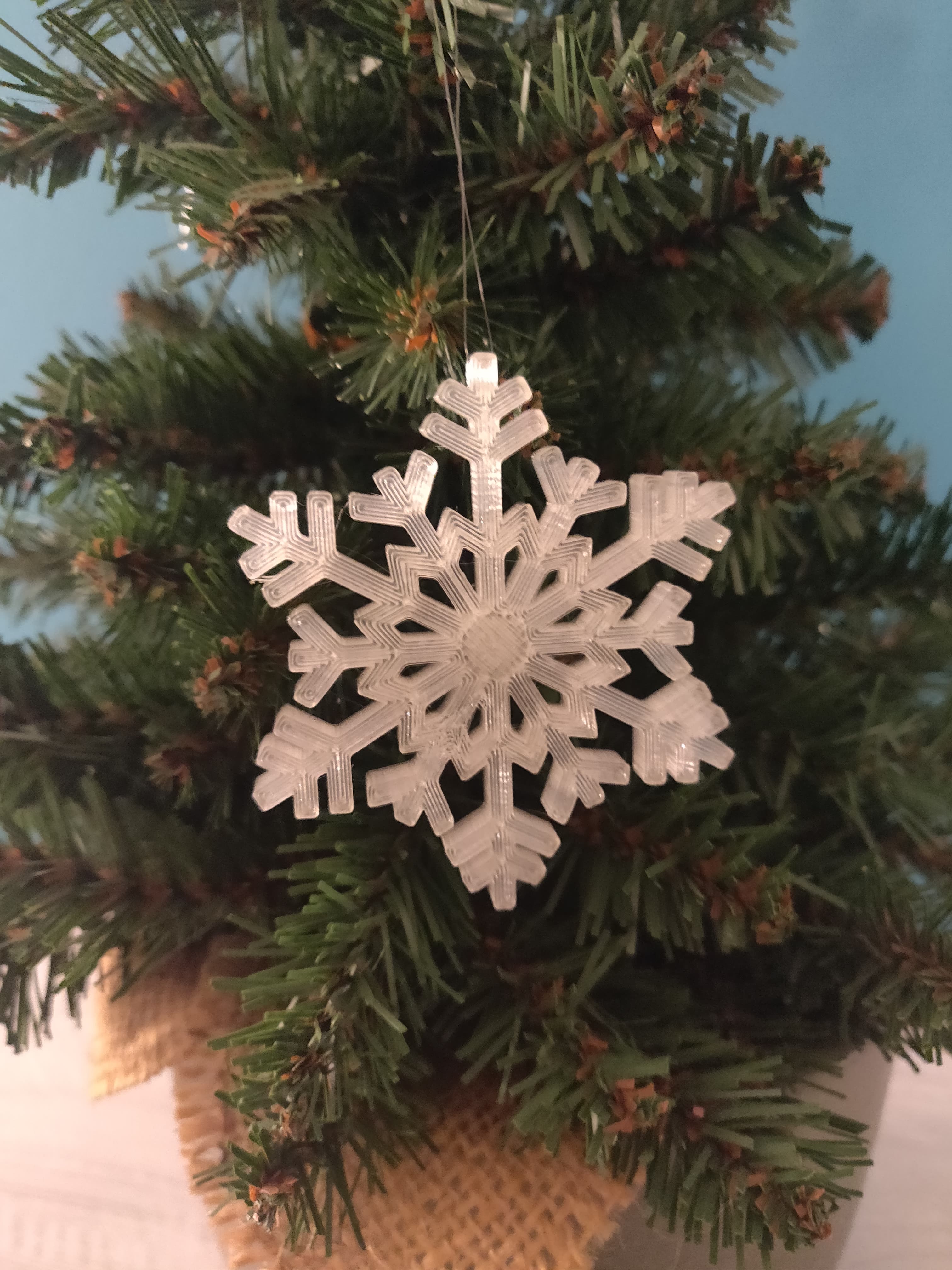 snowflake Christmas tree decoration
