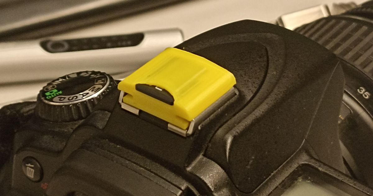 Camera Flashlight Hot Shoe CoverCapMicroSDCard holder by Sano