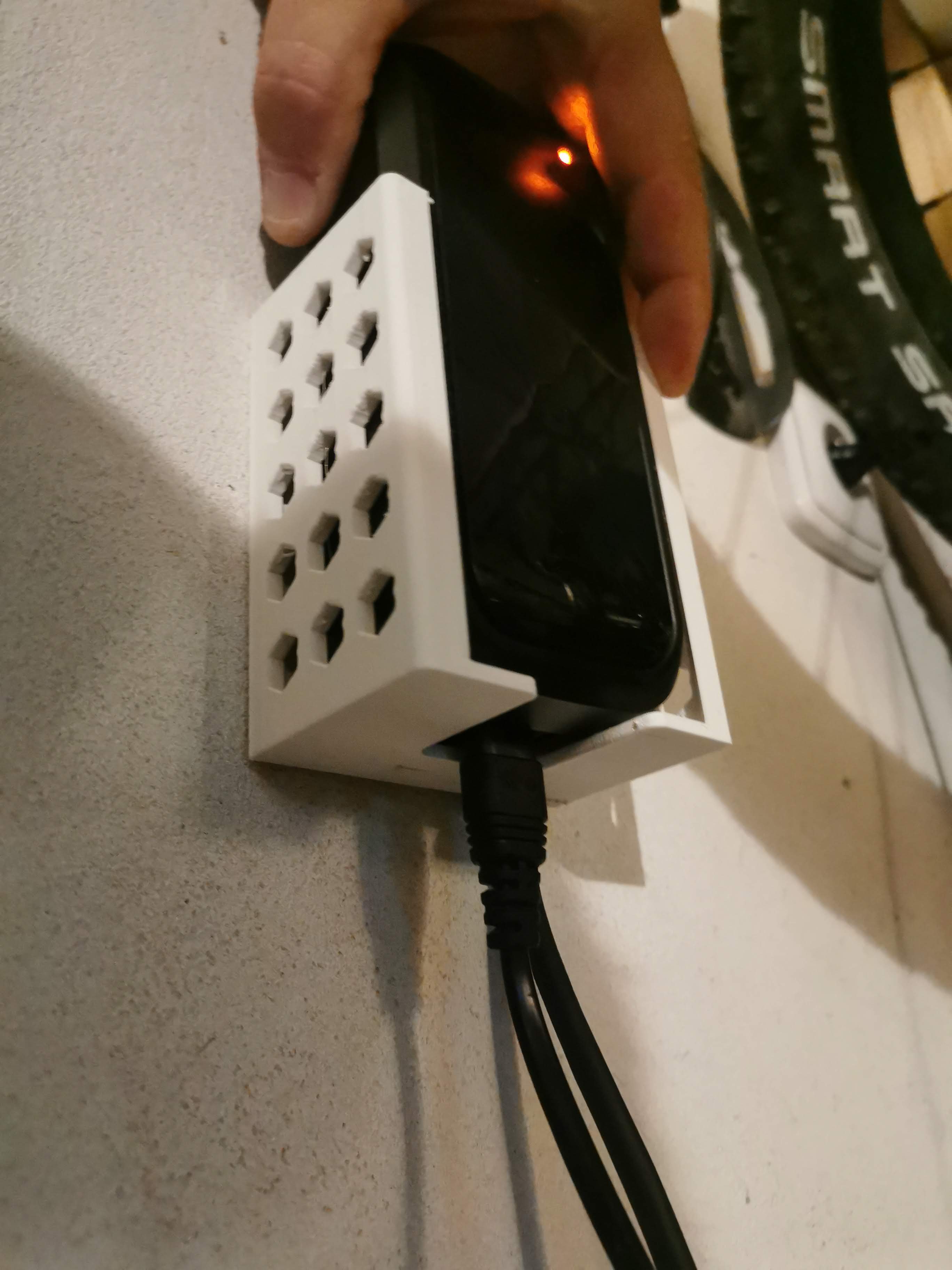 Canyon ebikes charger wall mount holder