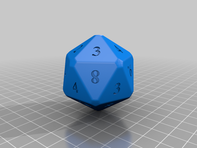 50 mm polyhedral dice — miniatura 22
