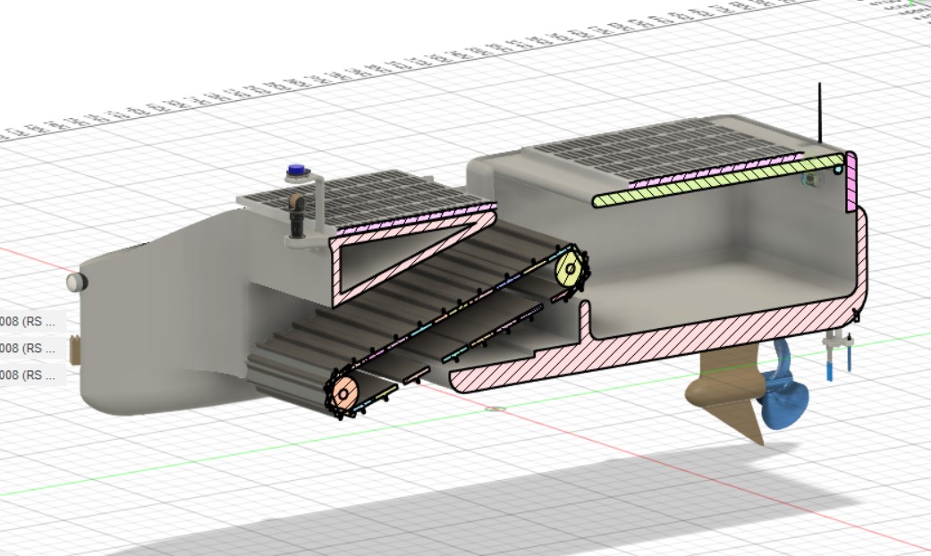 River Surface Cleaning Robot by Rownak Rayhan Download free STL model