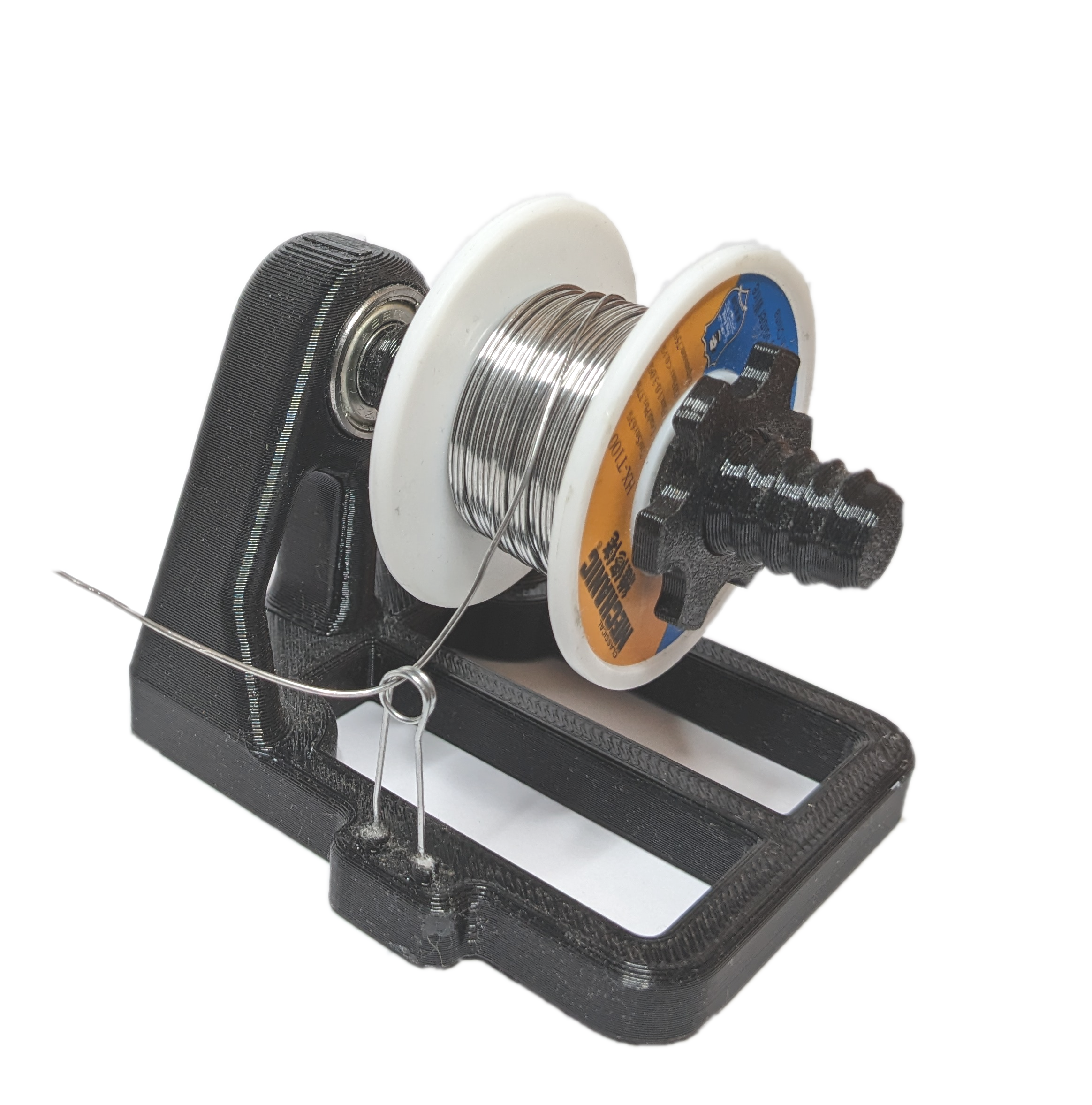 Solder Reel Holder using 608 bearing