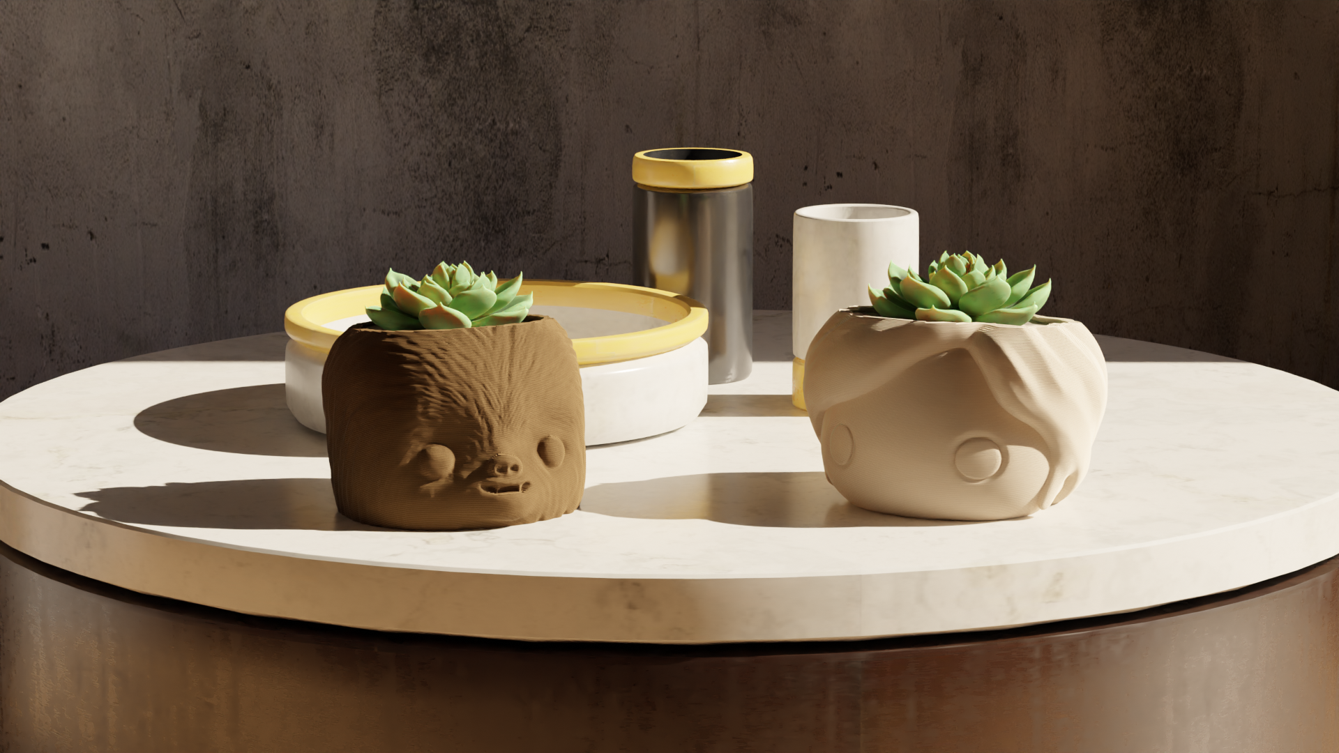 Chewbacca & Han Solo - Star Wars Pot Plant